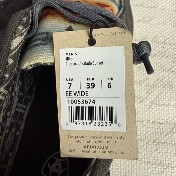 Ariat Charcoal and Patterned Sneakers - Picture 4 of 4